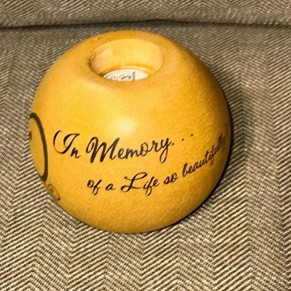 Pavilion Gift Company - In Memory - Globe Candle Holder Sympathy Loss of Life - Picture 1 of 9
